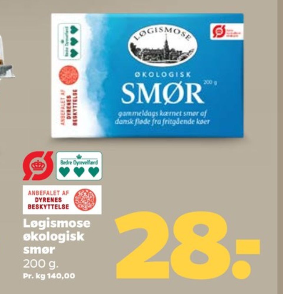 Løgismose, Smør
