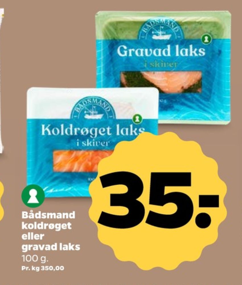 Bådsmand, Laks i skiver