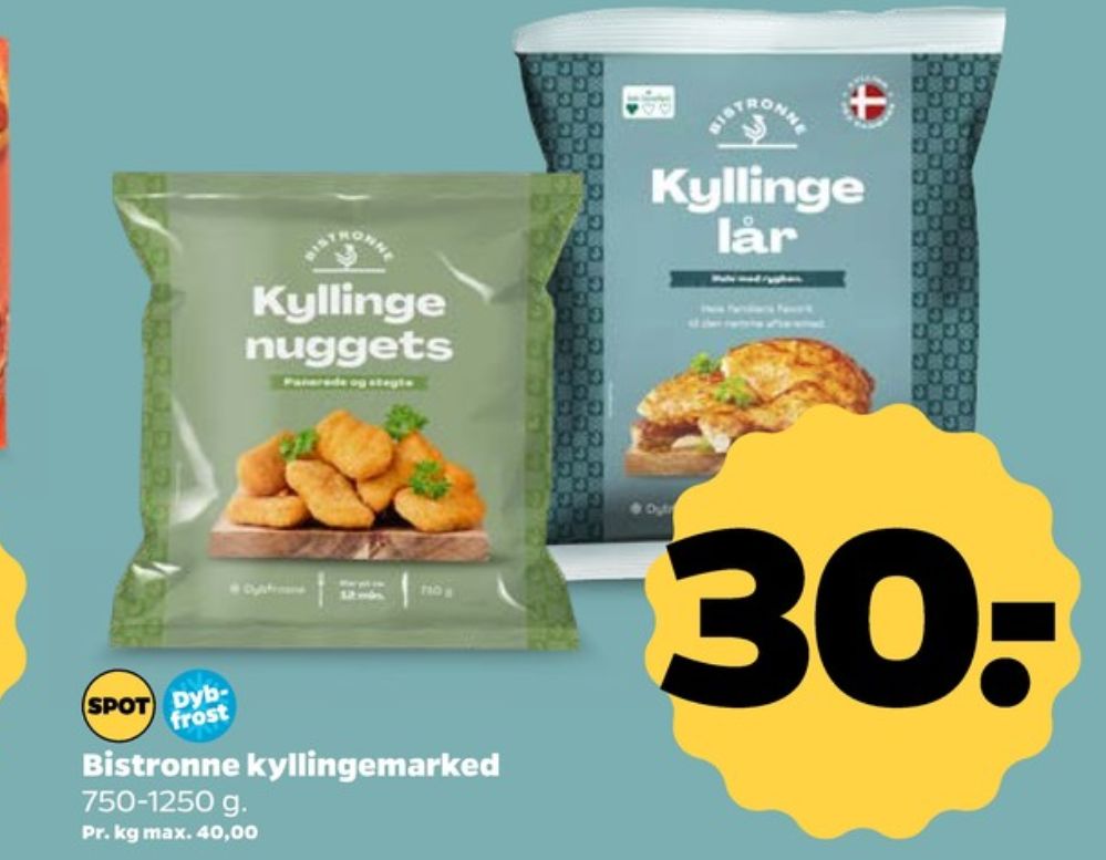 Bistronne, Kyllingenuggets