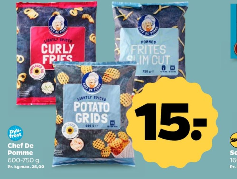 Chef de Pomme, Pommes Frites Slim