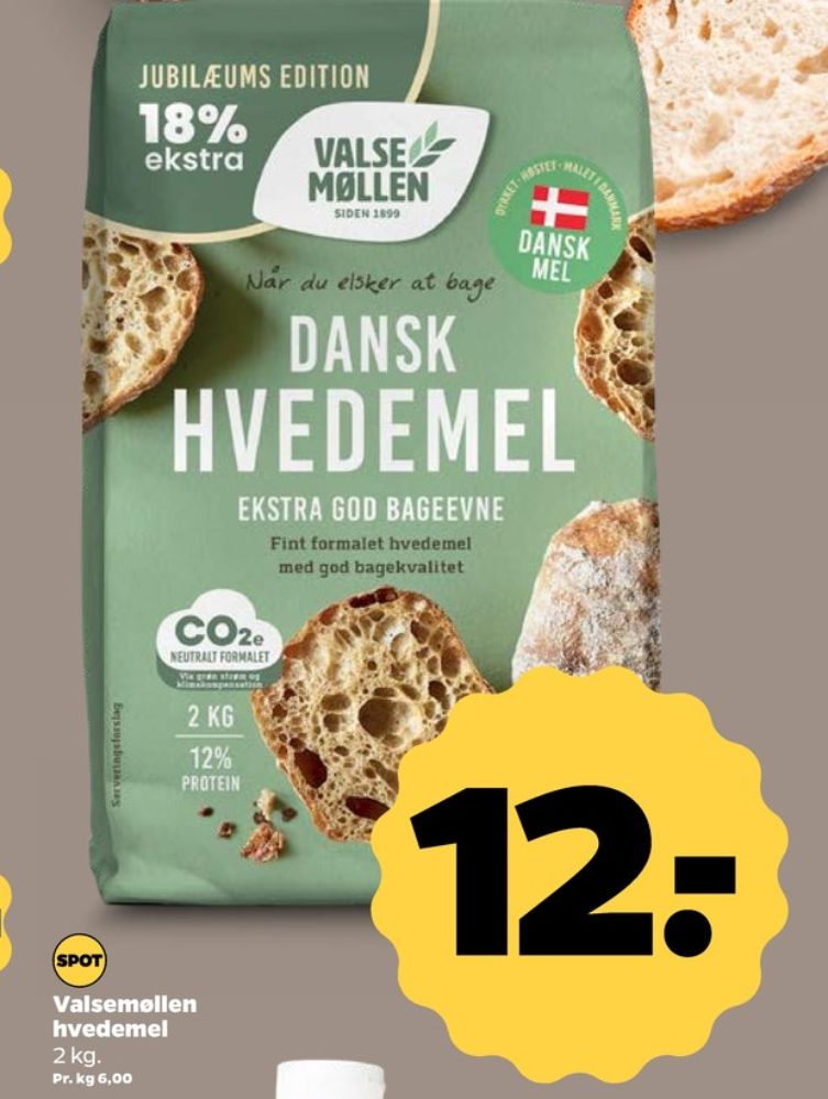 Valsemøllen, Hvedemel