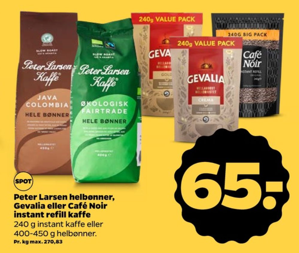 Peter Larsen Java Colombia, Kaffebønner