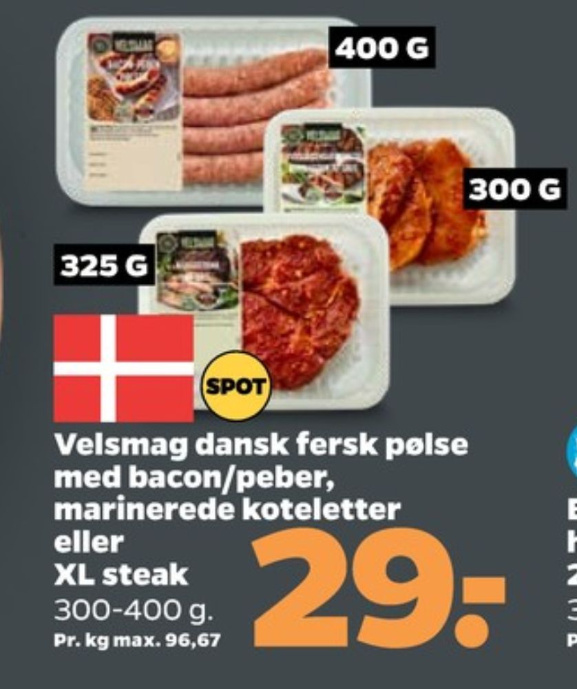 Velsmag, Grisekoteletter