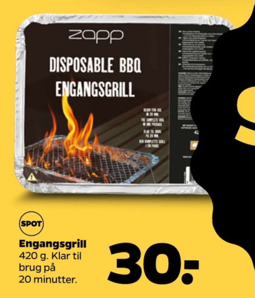 Zapp, Engangsgrill