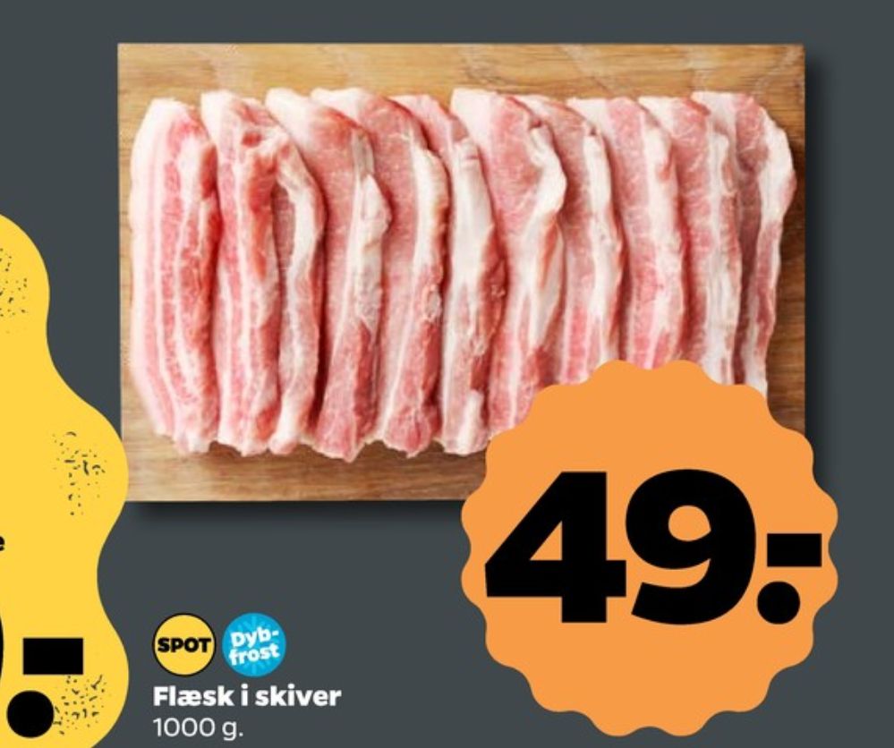 Flæsk i skiver