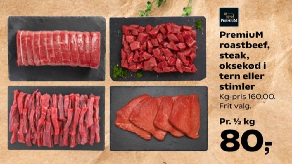 Premium, Oksesteaks