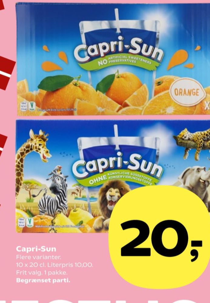 Capri-Sun, Frugtdrik Orange