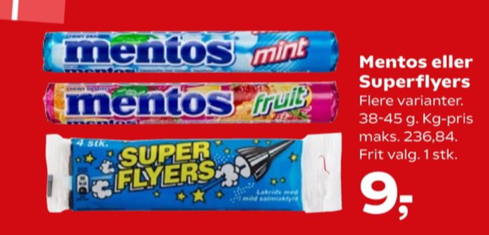 Mentos, Pastiller Mint