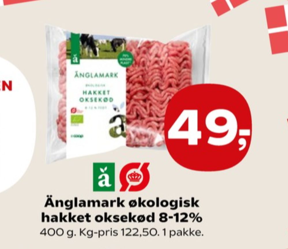 Änglamark, Hakket oksekød 8-12%