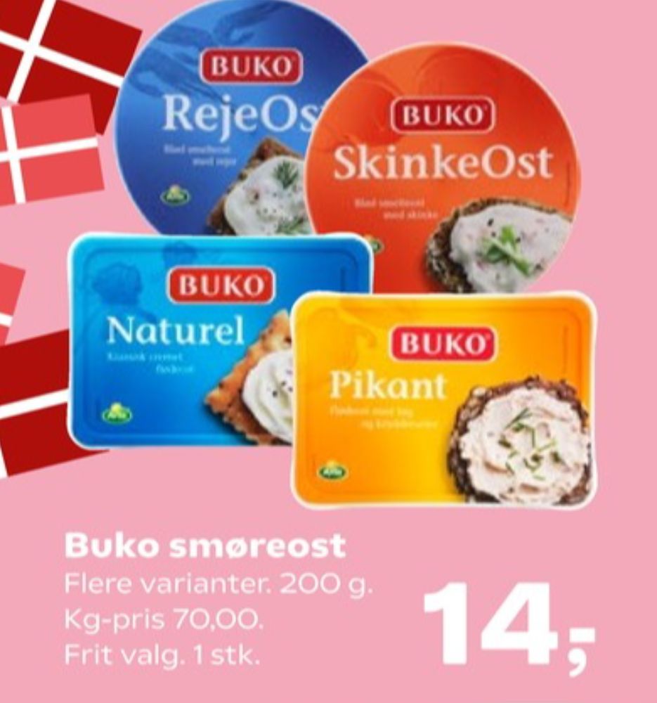 Buko, Flødeost Pikant