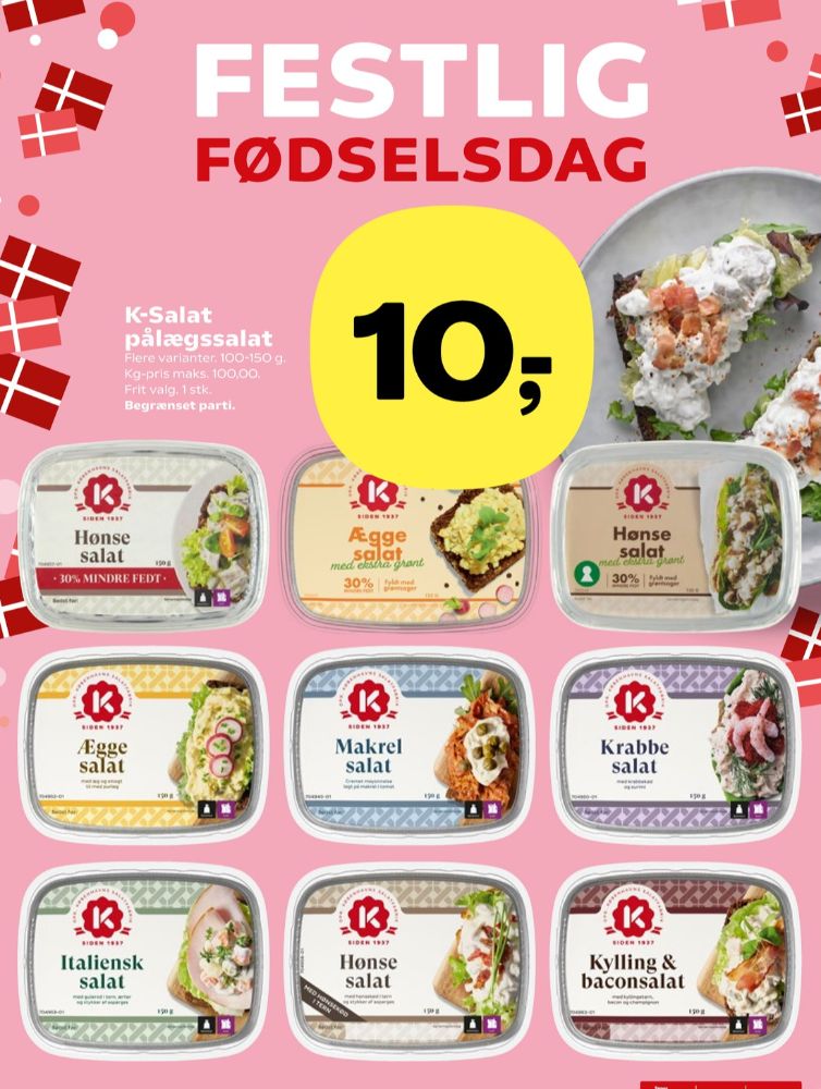 K-salat, Kylling & Baconsalat