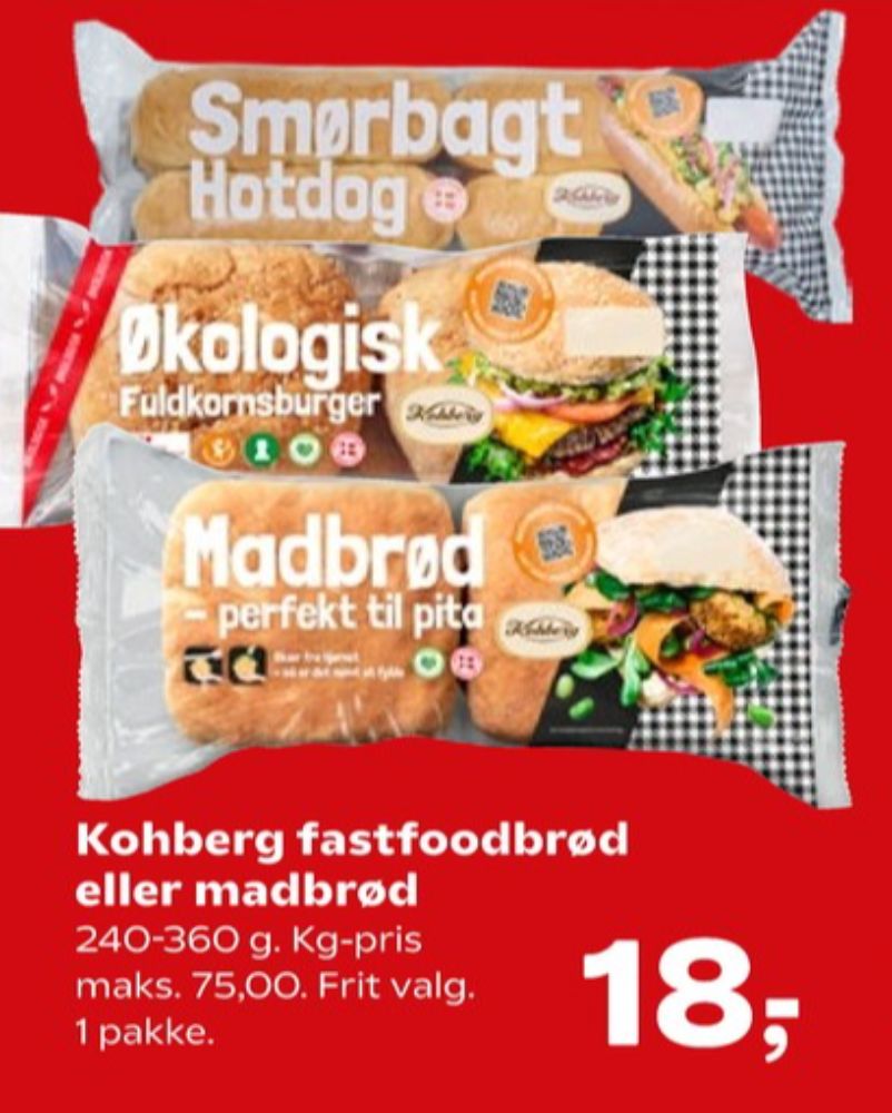Kohberg, Smørbagt Hotdogbrød