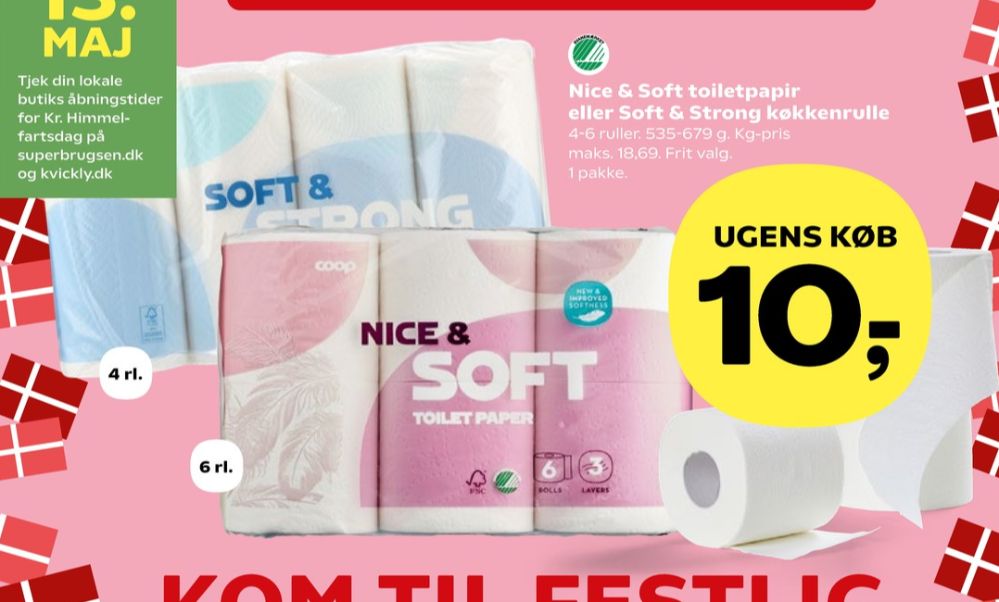 Coop Nice & Soft, Toiletpapir