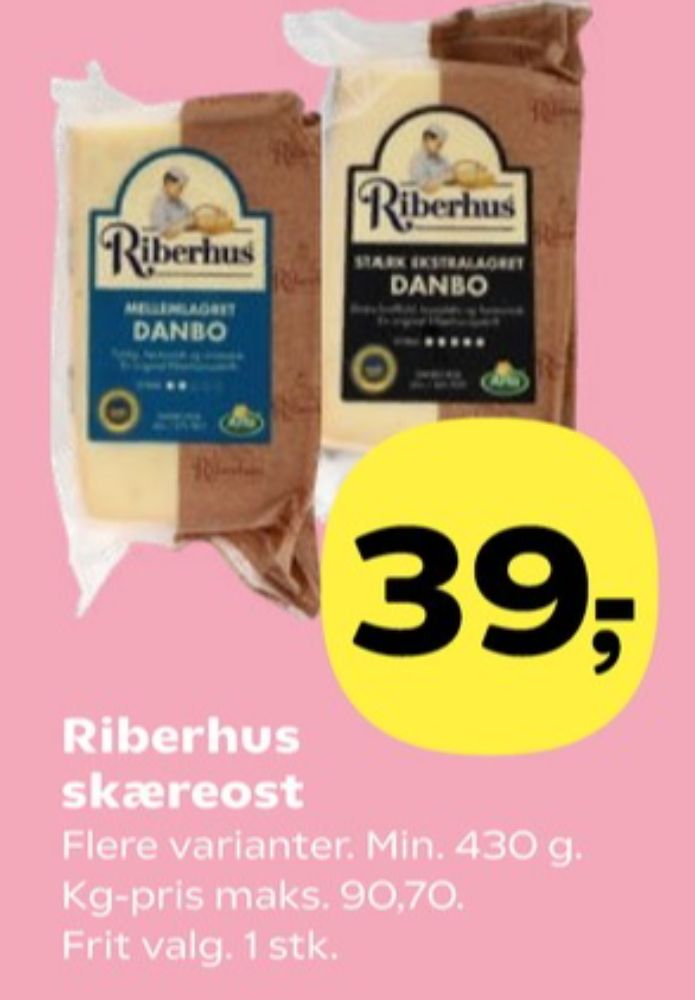 Riberhus, Skæreost Stærk Ekstralagret