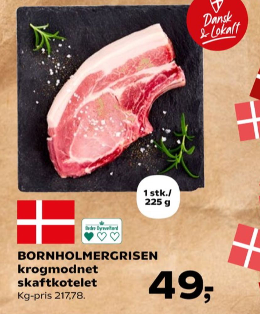 Bornholmergrisen, Skaftkoteletter