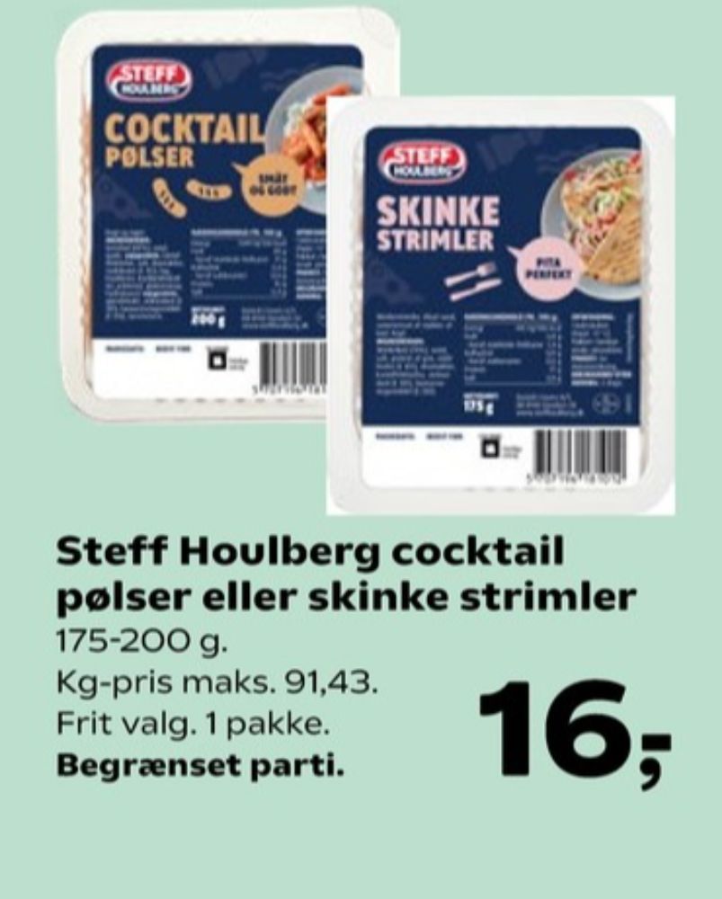 Steff Houlberg, Cocktailpølser