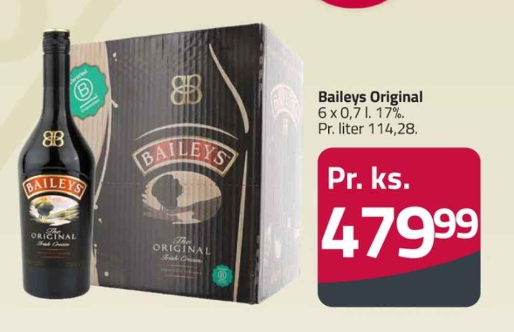 Baileys Original, Likør