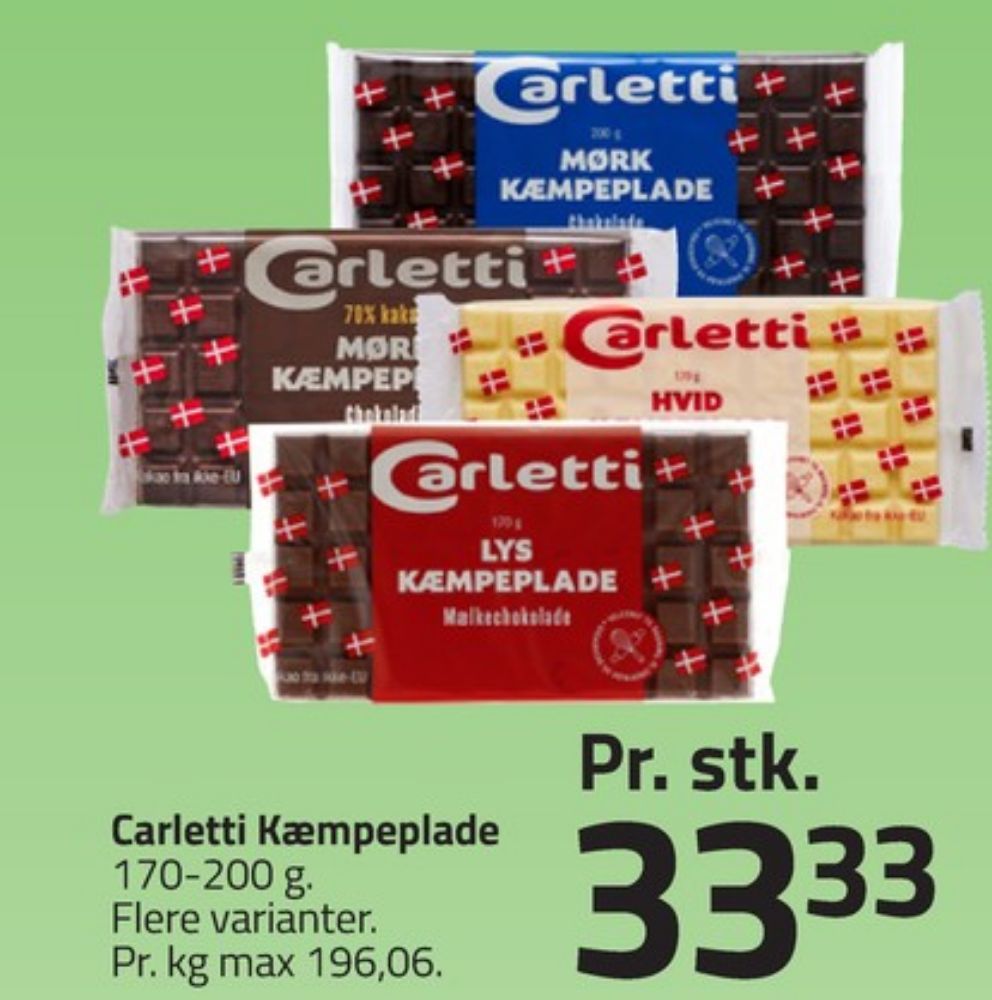 Carletti, Mørk Kæmpeplade