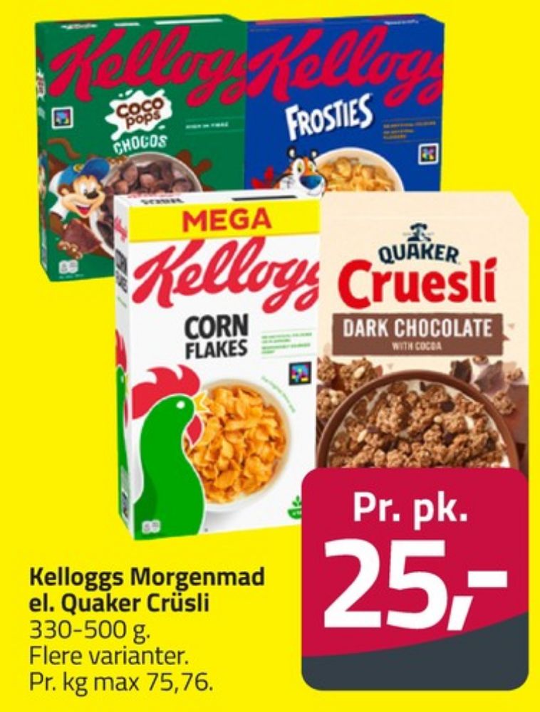 Kelloggs Coco Pops Chocos, Morgenmadsprodukt