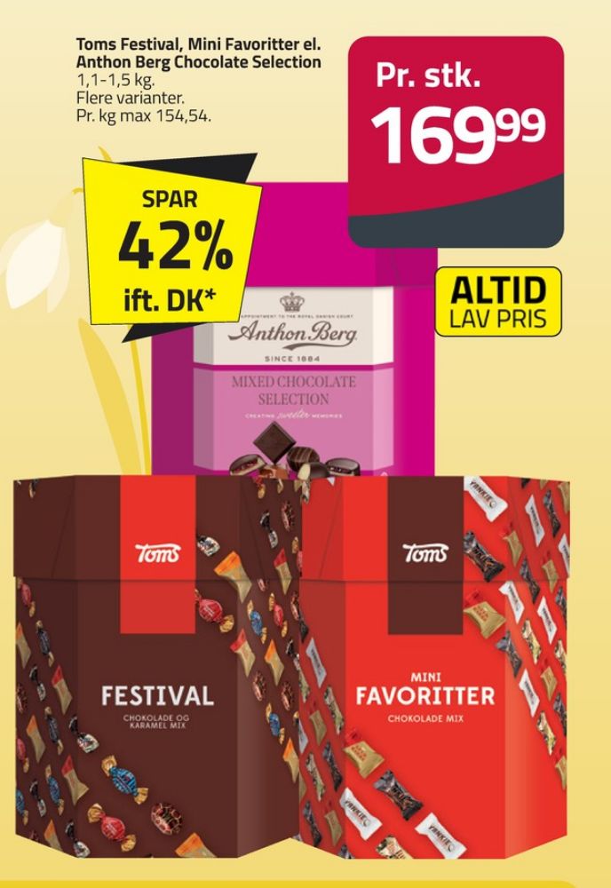 Anthon Berg Mixed Chocolate Selection, Dessertchokolade