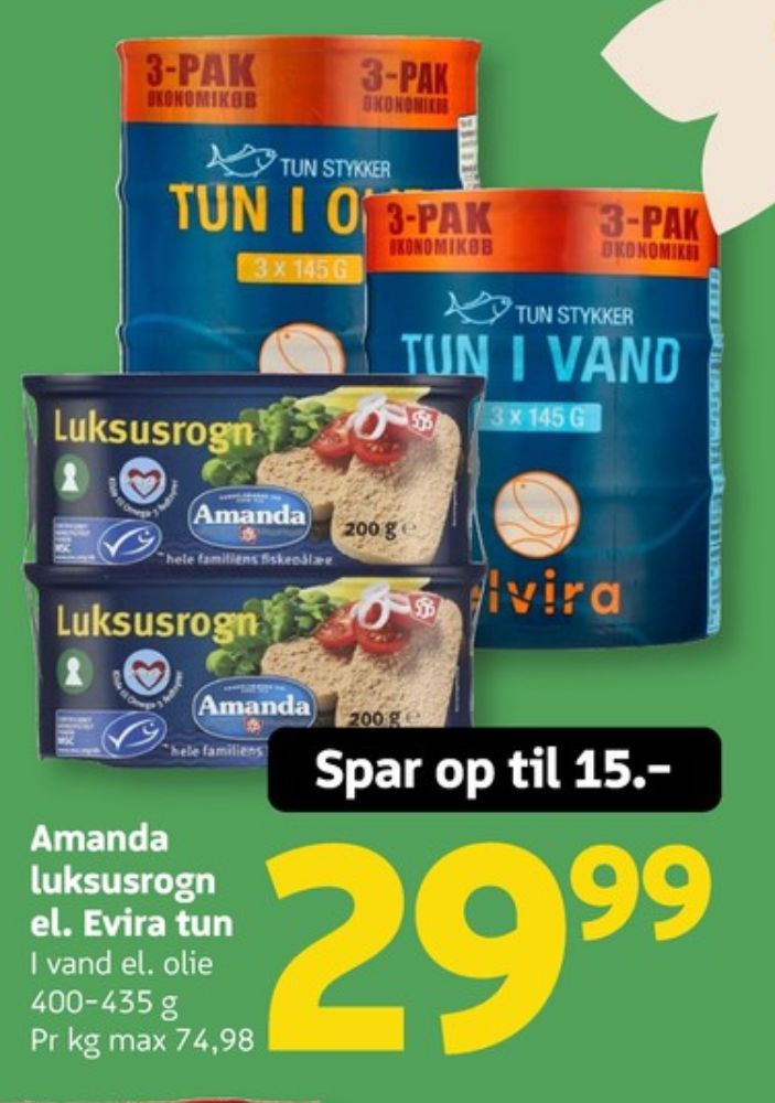 Elvira, Tun i olie