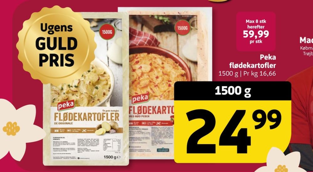 Peka, Flødekartofler med peberfrugt