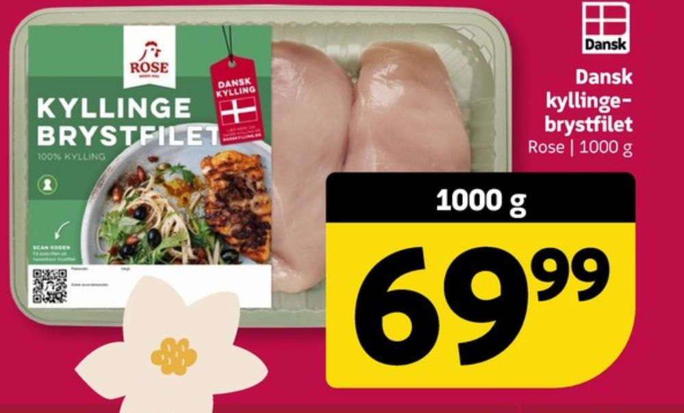 Rose, Kyllingebrystfilet