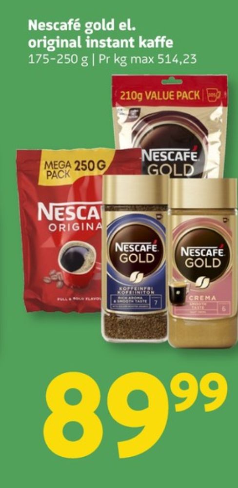 Nescafe Original, Instant Kaffe