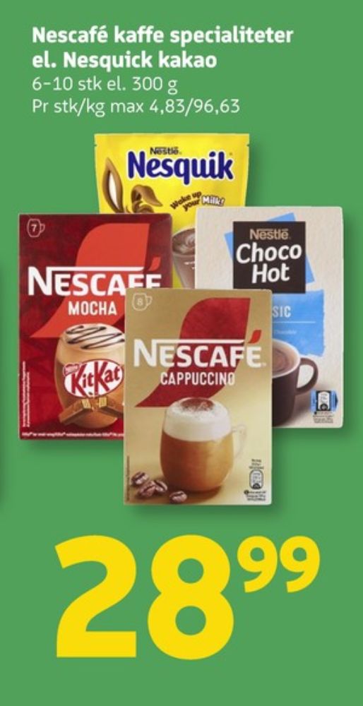 Nescafe, Kakaodrikspulver Choco Hot