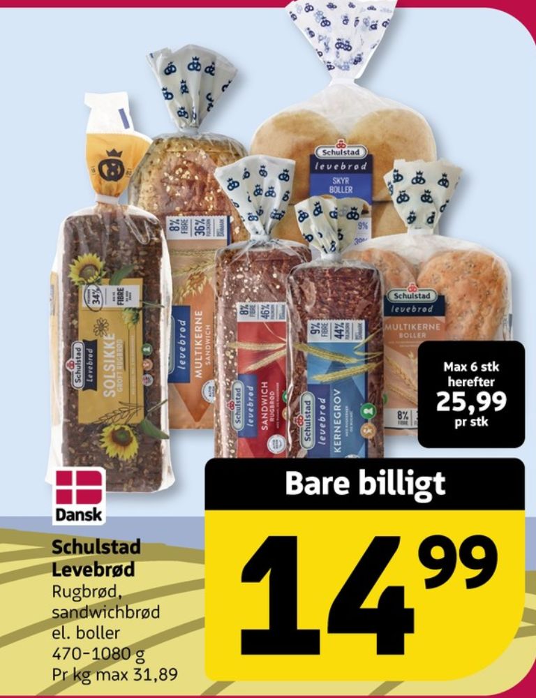 Schulstad Levebrød, Sandwich Rugbrød