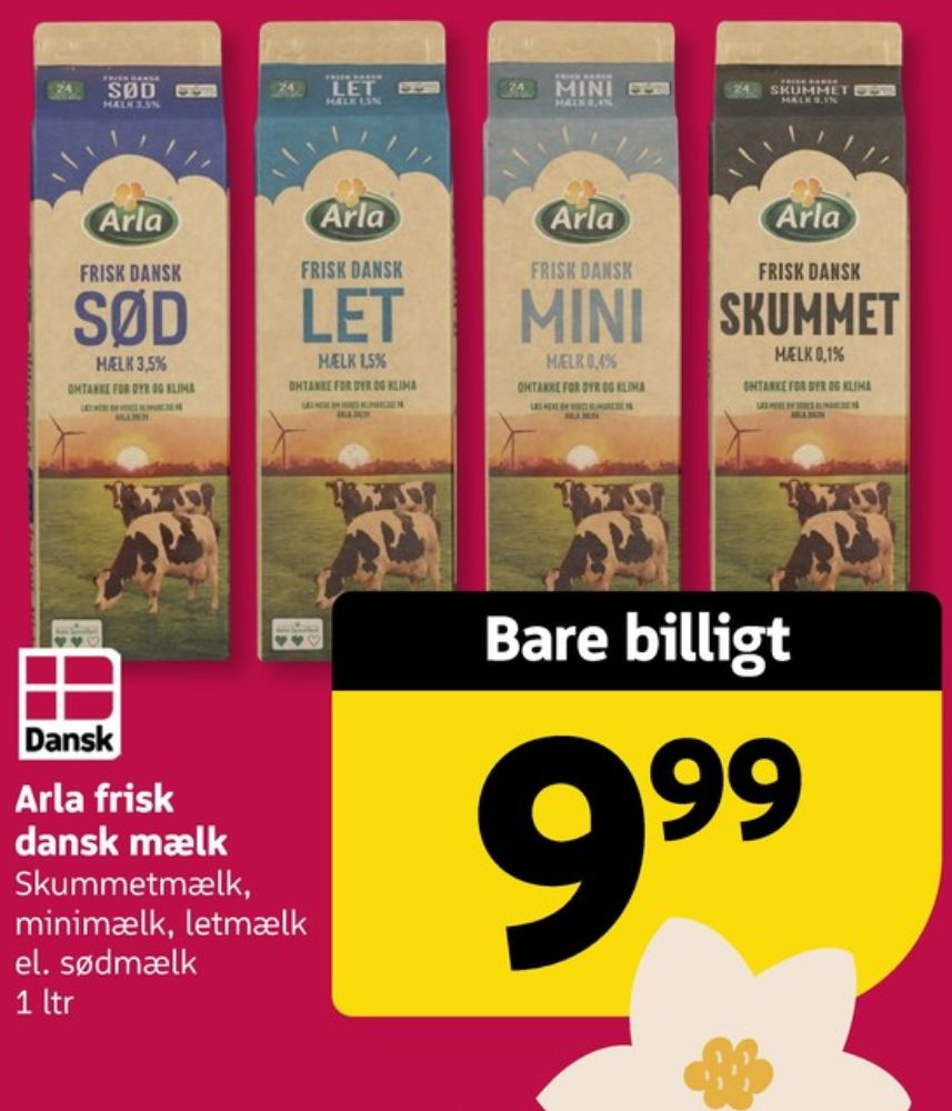 Arla, Sødmælk