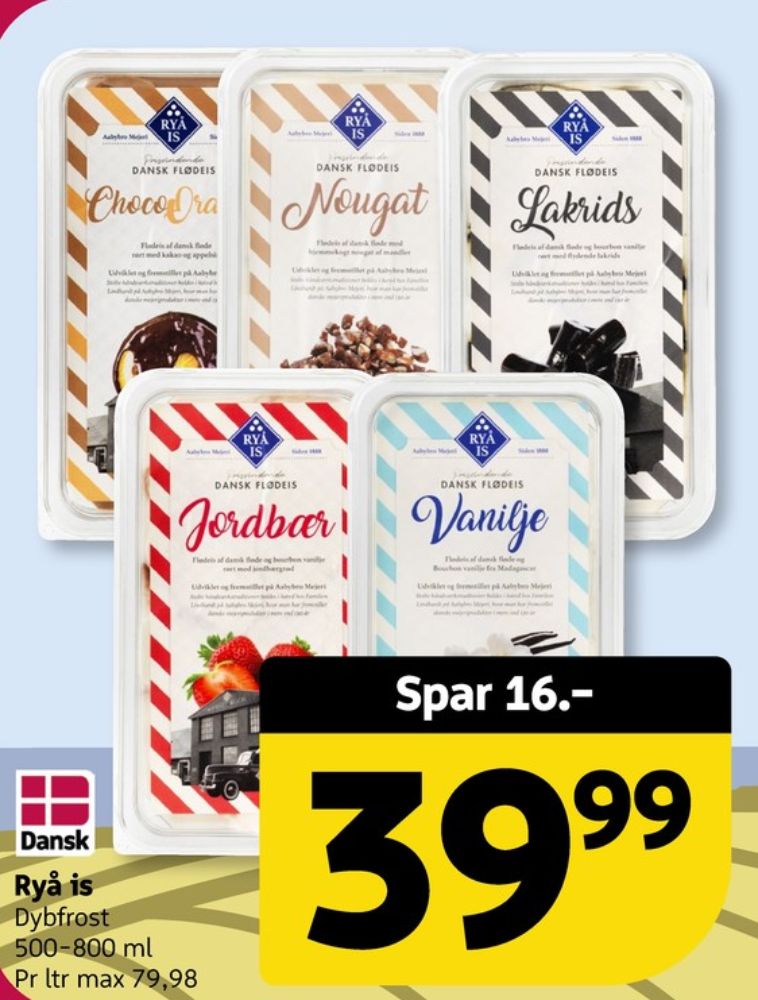 Ryå Is, Nougat Flødeis