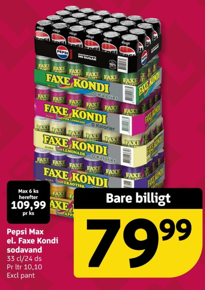 Faxe Kondi 0 Kalorier, Sportssodavand 24 pk.