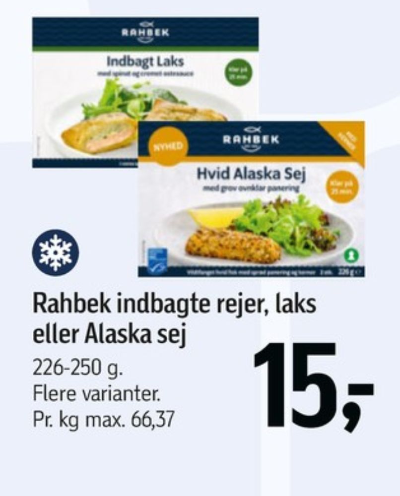 Rahbek, Indbagt Laks med Spinat og Ostesauce