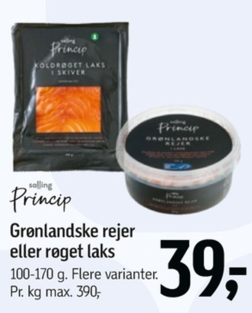 Salling Princip, Laks i skiver