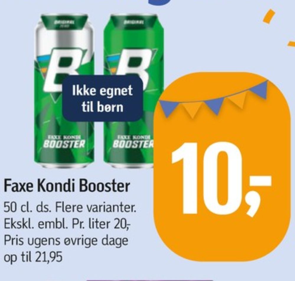 Faxe Kondi Booster Original, Energidrik