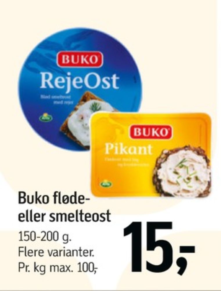 Buko Smelte, Smøreost Rejeost