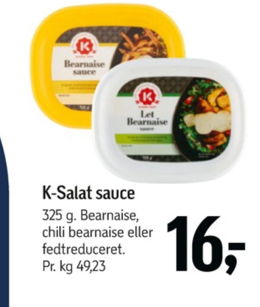 K-salat, Let Bearnaisesauce