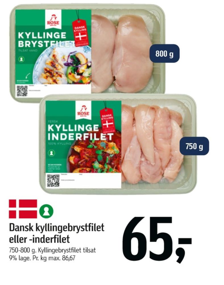 Rose, Kyllingebrystfilet