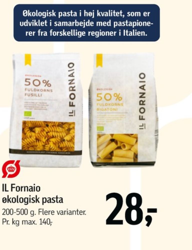Il Fornaio, Fuldkornsfusilli