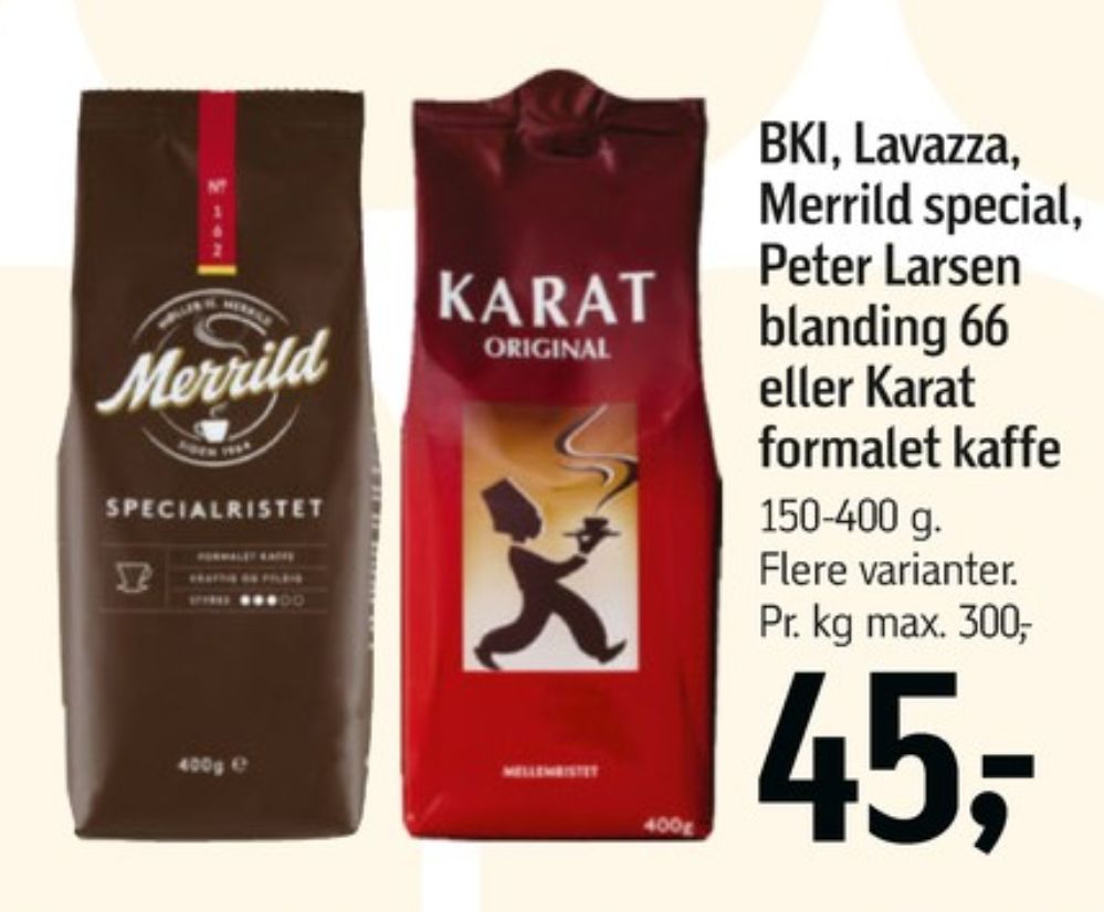 Merrild Specialristet, Kaffe Formalet