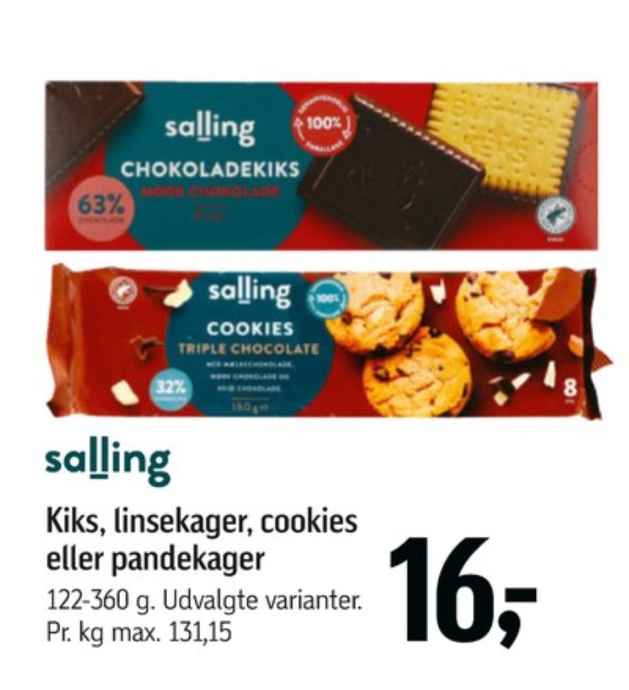 Salling, Cookies Triple Chocolate