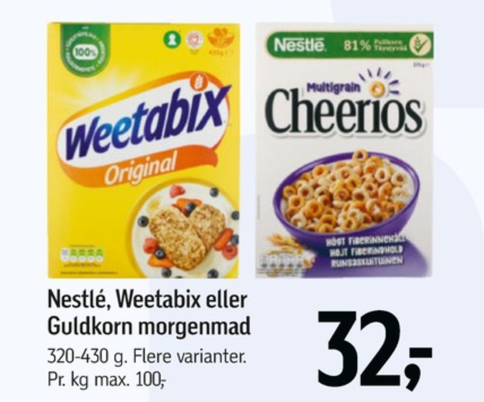 Nestlé Cheerios, Morgenmadsprodukt Cheerios Multigrain
