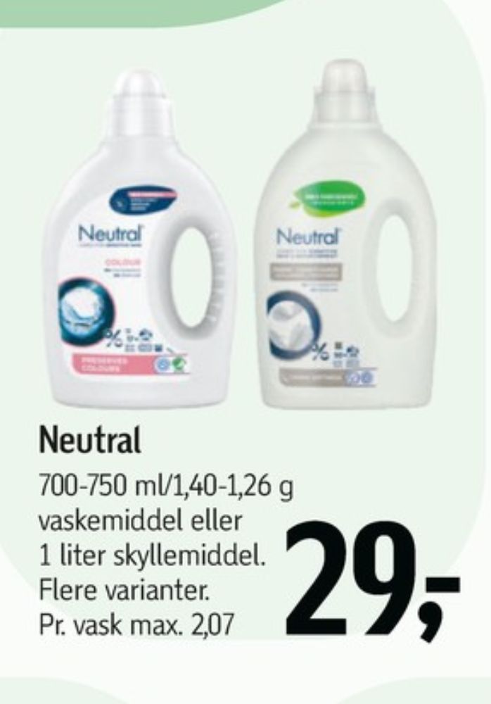 Neutral, Skyllemiddel