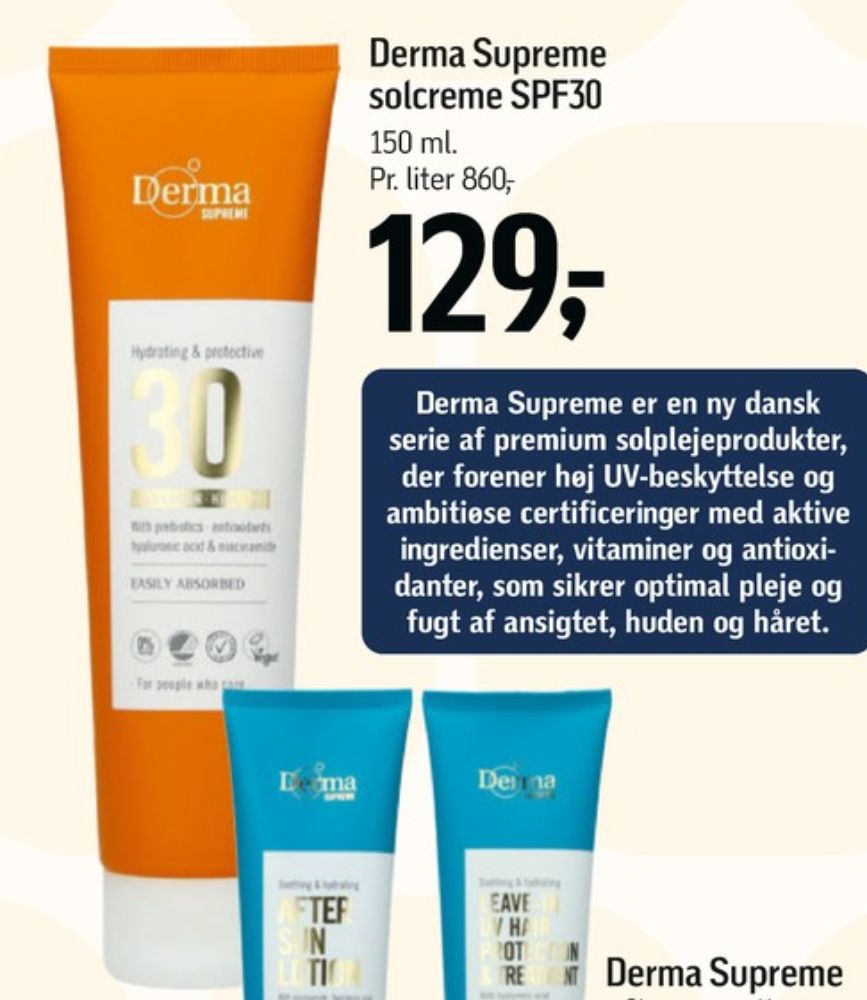 Derma Sun, Solcreme