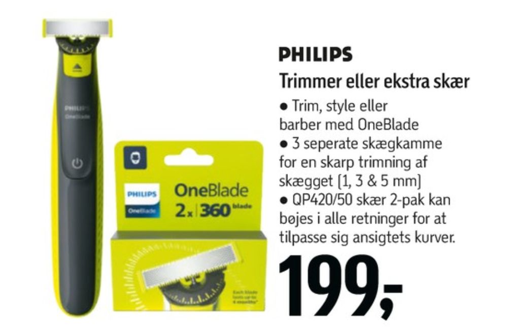 Philips OneBlade, Skægtrimmer