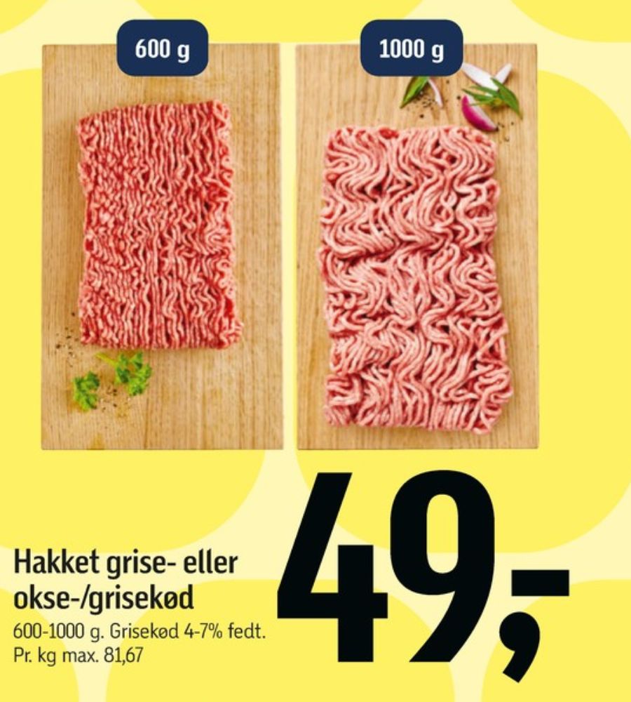 Hakket oksekød