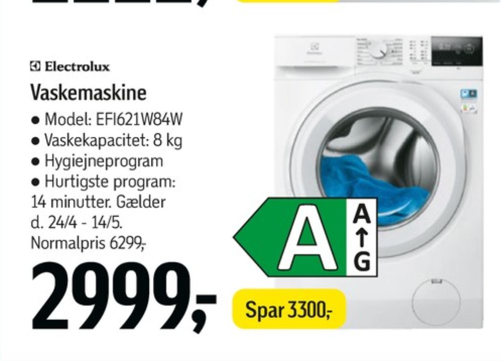 Electrolux, Vaskemaskine