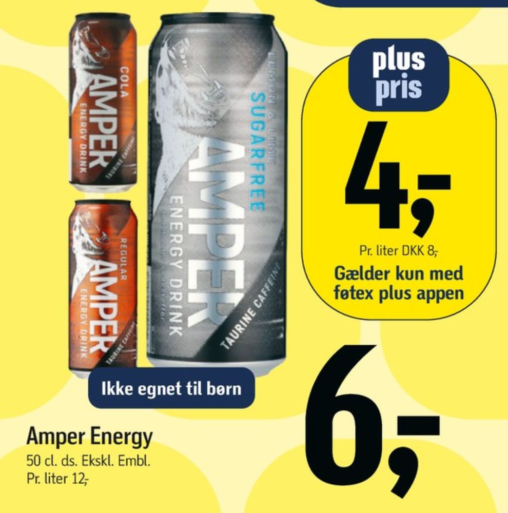 Amper Energy Drink Cola, Energidrik