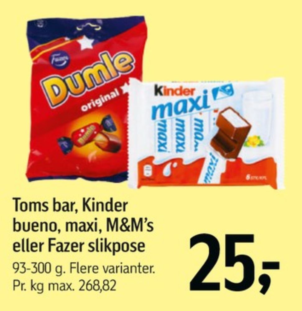 Toms, Chokoladebar